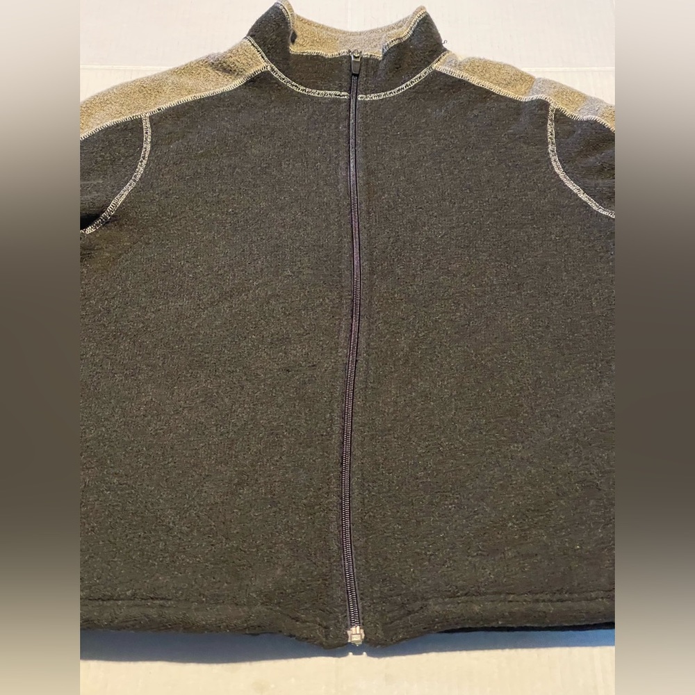 Kuhl alpaca full zip jacket mens small brown/tan pre-owned condition